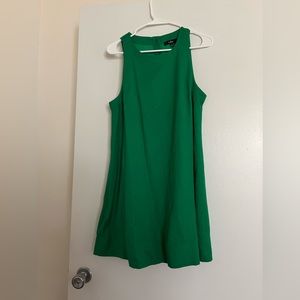 Kelly Green linen dress - Small